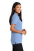 Port Authority L510 Womens Moisture Wicking Short Sleeve Polo Shirt Light Blue Side