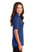 Port Authority L5200 Womens Silk Touch Performance Moisture Wicking Short Sleeve Polo Shirt Royal Blue Side