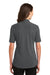 Port Authority L5200 Womens Silk Touch Performance Moisture Wicking Short Sleeve Polo Shirt Sterling Grey Back