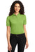 Port Authority L525 Womens Dry Zone Moisture Wicking Short Sleeve Polo Shirt Green Oasis Front