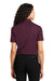 Port Authority L525 Womens Dry Zone Moisture Wicking Short Sleeve Polo Shirt Maroon Back