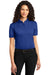 Port Authority L525 Womens Dry Zone Moisture Wicking Short Sleeve Polo Shirt Royal Blue Front