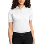 Port Authority Womens Dry Zone Moisture Wicking Short Sleeve Polo Shirt - White - Closeout
