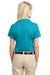 Port Authority L527 Womens Tech Moisture Wicking Short Sleeve Polo Shirt Teal Blue Back