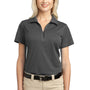 Port Authority Womens Tech Moisture Wicking Short Sleeve Polo Shirt - Smoke Grey