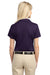 Port Authority L527 Womens Tech Moisture Wicking Short Sleeve Polo Shirt Purple Back