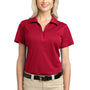 Port Authority Womens Tech Moisture Wicking Short Sleeve Polo Shirt - Rich Red - Closeout