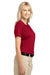 Port Authority L527 Womens Tech Moisture Wicking Short Sleeve Polo Shirt Red Side