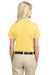 Port Authority L527 Womens Tech Moisture Wicking Short Sleeve Polo Shirt Yellow Back