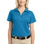 Port Authority Womens Tech Moisture Wicking Short Sleeve Polo Shirt - Vivid Blue - Closeout