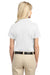 Port Authority L527 Womens Tech Moisture Wicking Short Sleeve Polo Shirt White Back