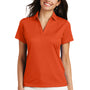 Port Authority Womens Performance Moisture Wicking Short Sleeve Polo Shirt - Autumn Orange