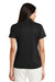 Port Authority L528 Womens Performance Moisture Wicking Short Sleeve Polo Shirt Black Back