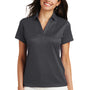 Port Authority Womens Performance Moisture Wicking Short Sleeve Polo Shirt - Smoke Grey