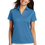 Port Authority Womens Performance Moisture Wicking Short Sleeve Polo Shirt - Ocean Blue