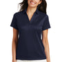 Port Authority Womens Performance Moisture Wicking Short Sleeve Polo Shirt - True Navy Blue
