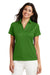 Port Authority L528 Womens Performance Moisture Wicking Short Sleeve Polo Shirt Vine Green Front