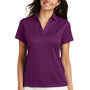 Port Authority Womens Performance Moisture Wicking Short Sleeve Polo Shirt - Violet Purple