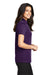 Port Authority L540 Womens Silk Touch Performance Moisture Wicking Short Sleeve Polo Shirt Purple Side