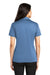 Port Authority L540 Womens Silk Touch Performance Moisture Wicking Short Sleeve Polo Shirt Carolina Blue Back