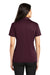 Port Authority L540 Womens Silk Touch Performance Moisture Wicking Short Sleeve Polo Shirt Maroon Back