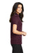 Port Authority L540 Womens Silk Touch Performance Moisture Wicking Short Sleeve Polo Shirt Maroon Side