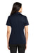 Port Authority L540 Womens Silk Touch Performance Moisture Wicking Short Sleeve Polo Shirt Navy Blue Back