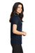 Port Authority L540 Womens Silk Touch Performance Moisture Wicking Short Sleeve Polo Shirt Navy Blue Side