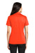 Port Authority L540 Womens Silk Touch Performance Moisture Wicking Short Sleeve Polo Shirt Neon Orange Back