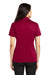 Port Authority L540 Womens Silk Touch Performance Moisture Wicking Short Sleeve Polo Shirt Red Back