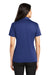 Port Authority L540 Womens Silk Touch Performance Moisture Wicking Short Sleeve Polo Shirt Royal Blue Back