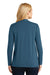 Port Authority L5430 Womens Concept Long Sleeve Cardigan Sweater Dusty Blue Back