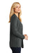 Port Authority L5430 Womens Concept Long Sleeve Cardigan Sweater Smoke Grey Side