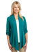 Port Authority L543 Womens Concept Shrug Teal Green Front