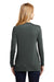 Port Authority L545 Womens Concept Long Sleeve Cardigan Sweater Smoke Grey Back