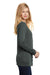Port Authority L545 Womens Concept Long Sleeve Cardigan Sweater Smoke Grey Side