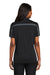 Port Authority L547 Womens Silk Touch Performance Moisture Wicking Short Sleeve Polo Shirt Black/Grey Back