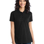 Port Authority Womens Moisture Wicking Short Sleeve Polo Shirt - Black