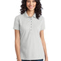 Port Authority Womens Moisture Wicking Short Sleeve Polo Shirt - White - Closeout