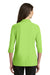 Port Authority L562 Womens Silk Touch 3/4 Sleeve Polo Shirt Lime Green Back