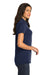 Port Authority L567 Womens 5-in-1 Performance Moisture Wicking Short Sleeve Polo Shirt Navy Blue Side