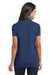 Port Authority L568 Womens Cotton Touch Performance Moisture Wicking Short Sleeve Polo Shirt Estate Blue Back