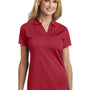 Port Authority Womens Moisture Wicking Short Sleeve Polo Shirt - Rich Red