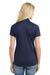 Port Authority L569 Womens Moisture Wicking Short Sleeve Polo Shirt Navy Blue Back