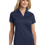 Port Authority Womens Moisture Wicking Short Sleeve Polo Shirt - True Navy Blue