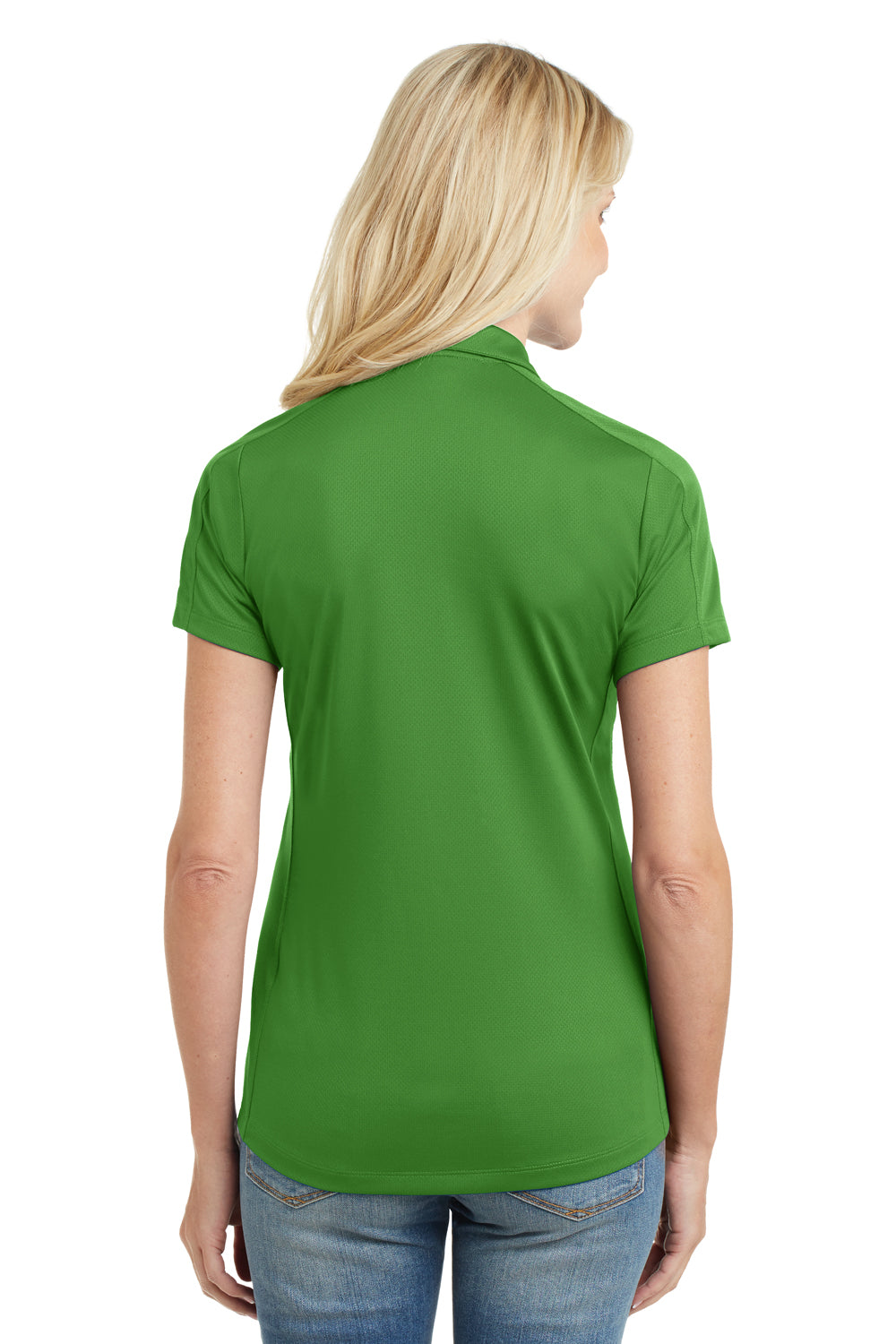 Port Authority L569 Womens Moisture Wicking Short Sleeve Polo Shirt Vine Green Back