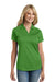 Port Authority L569 Womens Moisture Wicking Short Sleeve Polo Shirt Vine Green Front