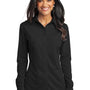 Port Authority Womens Dimension Moisture Wicking Long Sleeve Button Down Shirt - Black