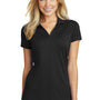 Port Authority Womens Rapid Dry Moisture Wicking Short Sleeve Polo Shirt - Black