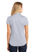 Port Authority L574 Womens Digi Heather Performance Moisture Wicking Short Sleeve Polo Shirt Light Grey Back